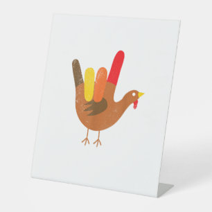 Langue des signes américaine Je t'aime Thanksgivin