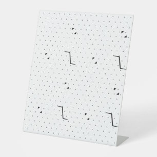 Langue, Panneau Pedestal Blanc Vert