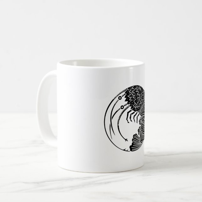 Languste Kaffeetasse (Vorderseite Links)