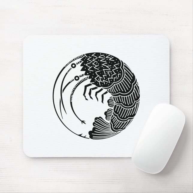 Langusten Kreis Mousepad (Mit Mouse)