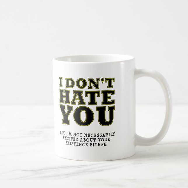 Langweiliger Alltag Lustiger Becher Kaffeetasse (Rechts)