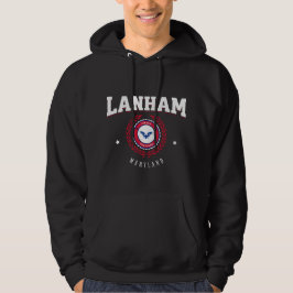 Lanham Maryland Red und White Hoodie