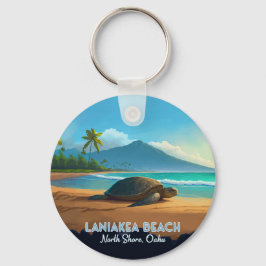 Laniakea Beach Haleiwa Oahu Hawaii Turtle Schlüsselanhänger