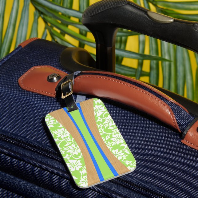 Laniakea hawaiische Limone Gepäckanhänger (Vorderseite Insitu 1)