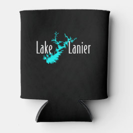 Lanier-See Georgia See Karte Bootfahren und Fische Dosenkühler