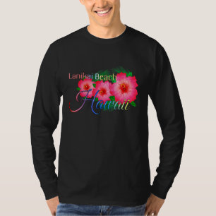 Lanikai Beach Hawaii Tropical Blume Family Vacat T-Shirt
