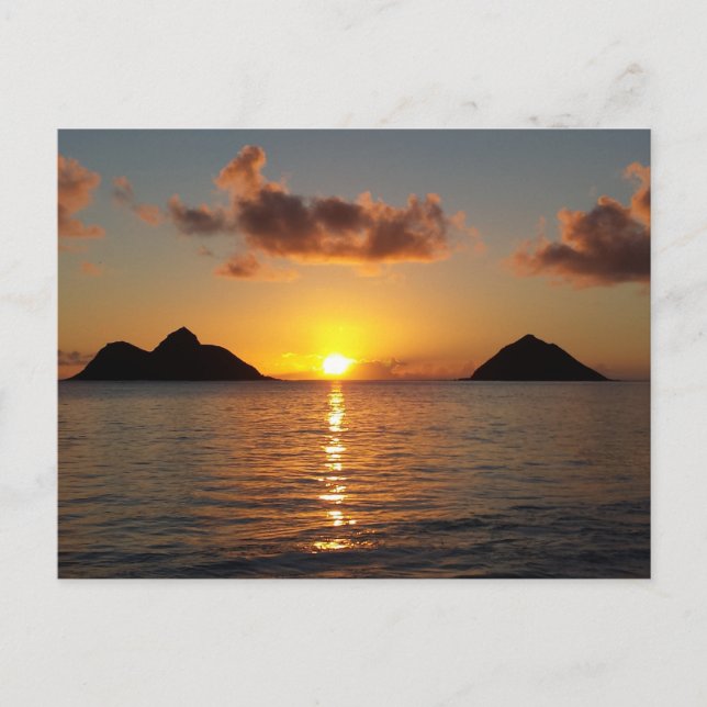 Lanikai Beach Sunrise Postkarte (Vorderseite)
