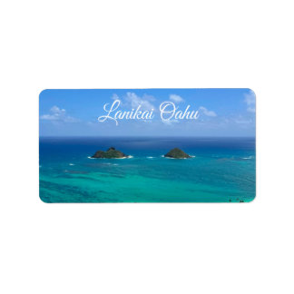 Lanikai Oahu Adressaufkleber