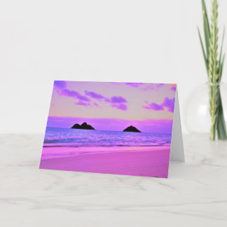 Lanikai Sunrise Dankeskarte
