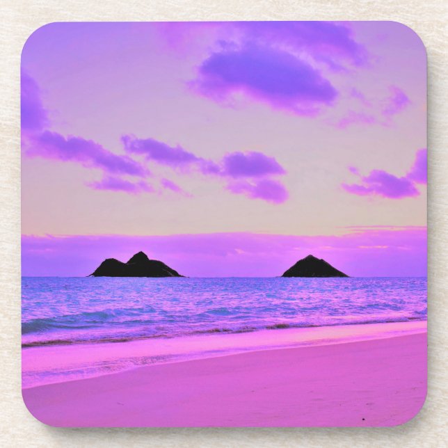 Lanikai Sunrise Getränkeuntersetzer (Vorderseite)