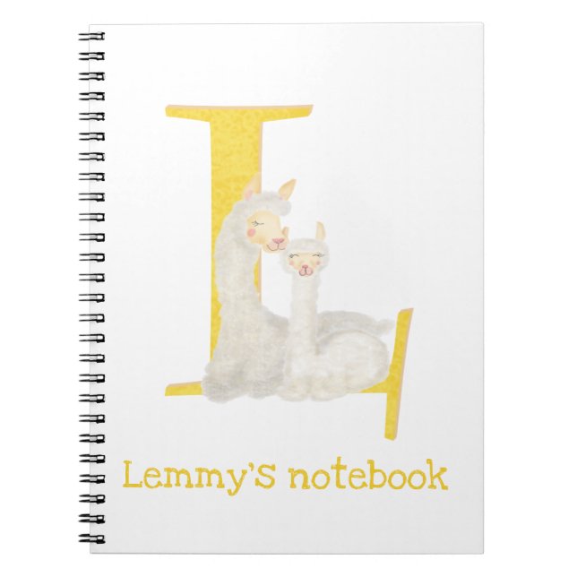 L'animal ABC est pour le carnet lama (Devant)