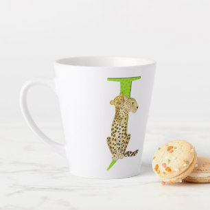 L'animal ABC J est pour jaguar latte mug