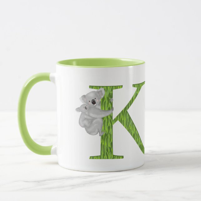 L'animal ABC K est pour la mug de koala (Gauche)