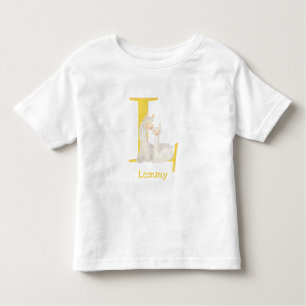 L'animal ABC L est pour t-shirt lama