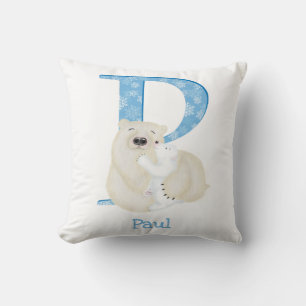 L'animal ABC P est pour coussin d'ours polaire