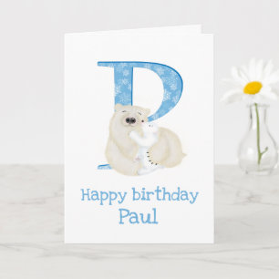 L'animal ABC P est pour la carte d'anniversaire de