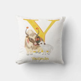 L'animal ABC Y est pour le coussin de yak