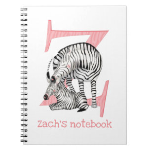 L'animal ABC Z est pour le carnet zèbre