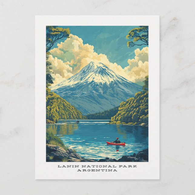 Lanin Nationalpark Argentinien Reisen Postkarte (Vorderseite)