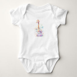 Lanky Baby Giraffe, Zootiere, Safari-Tiere Baby Strampler