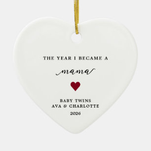 L'année où je suis devenue maman Cadeau Ornement