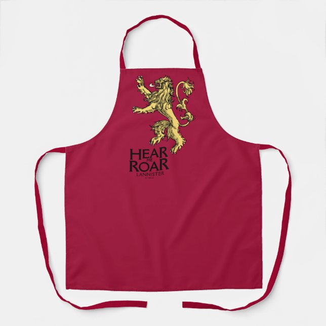 Lannister Sigil - Hören Sie mich Roar Schürze (Vorderseite)