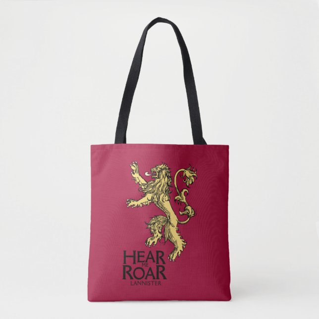Lannister Sigil - Hören Sie mich Roar Tasche (Vorderseite)
