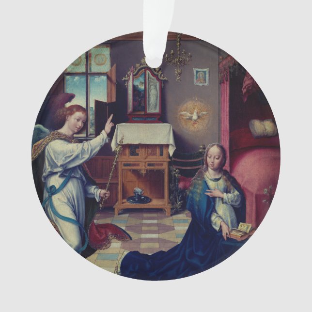 L'Annonciation de Joos van Cleve : Noël (devant)