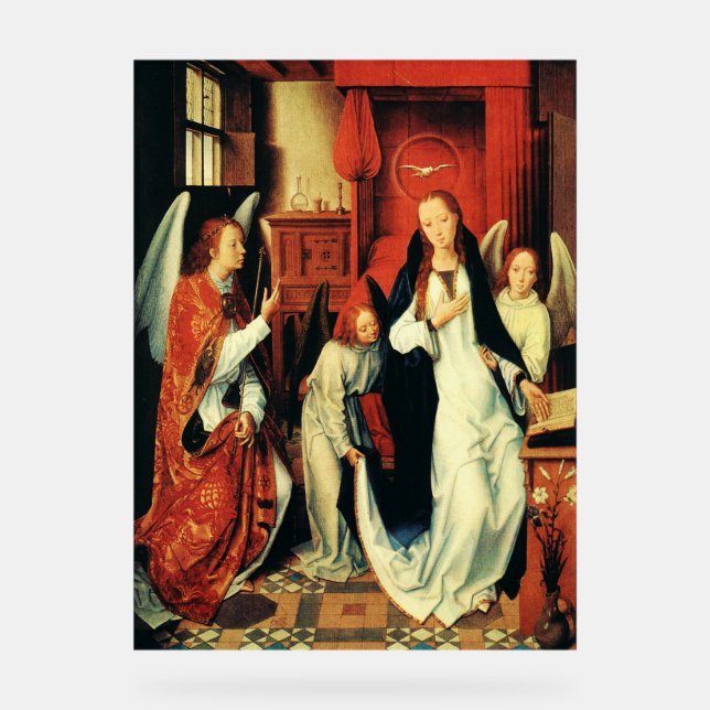 L'Annonciation de la Vierge Marie par Hans Memling (Recto)