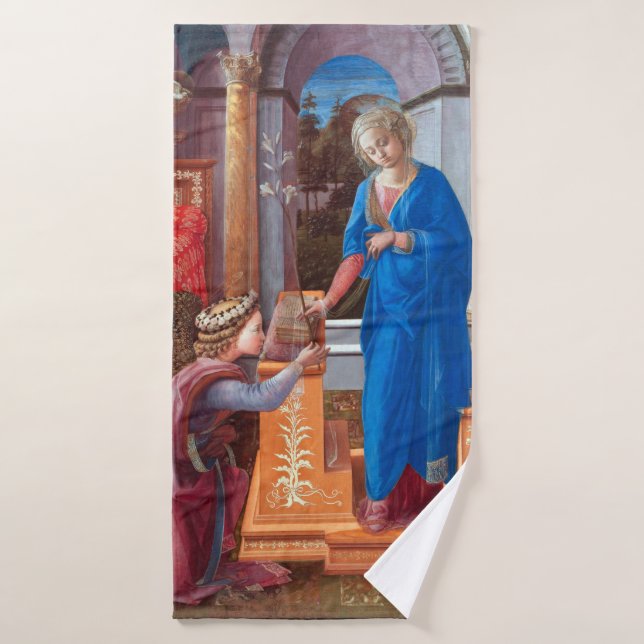 L'Annonciation, Filippo Lippi, 1440 (Serviette de bain)