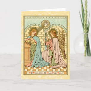 L'Annonciation (RLS 04) Carte de voeux vierge