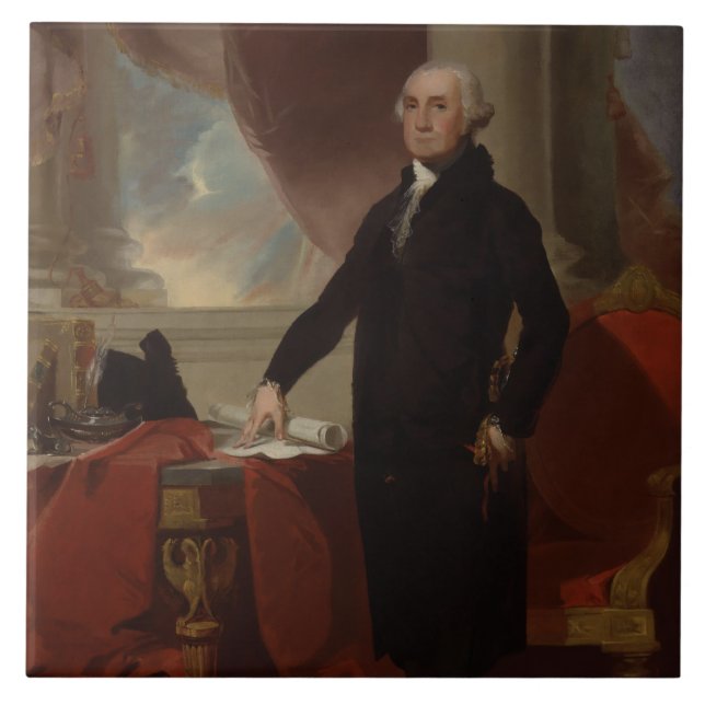 Lansdowne Portrait: US-Präsident George Washington Fliese (Vorderseite)
