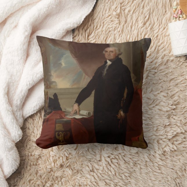 Lansdowne Portrait: US-Präsident George Washington Kissen (Decke)