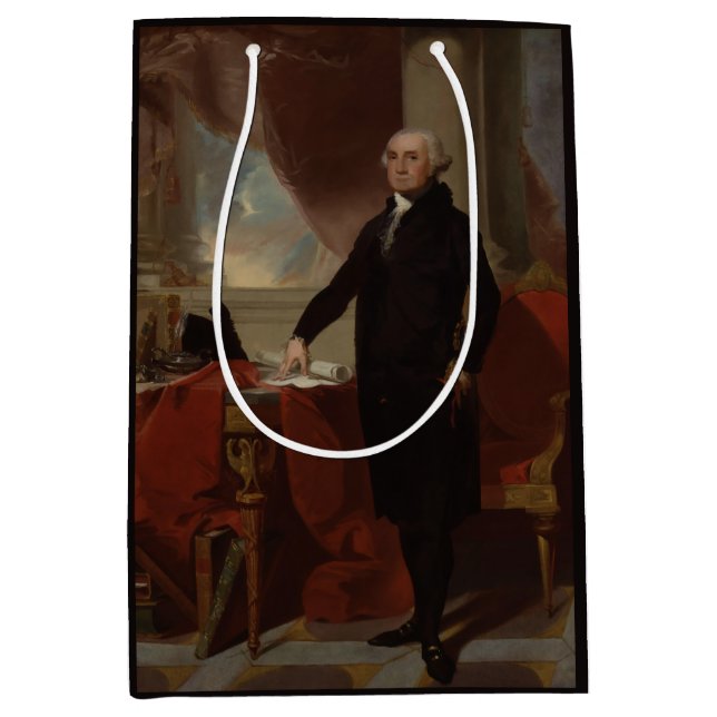 Lansdowne Portrait: US-Präsident George Washington Mittlere Geschenktüte (Vorderseite)