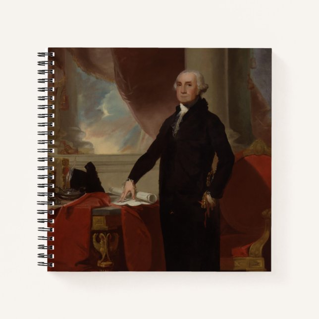 Lansdowne Portrait: US-Präsident George Washington Notizbuch (Vorderseite)