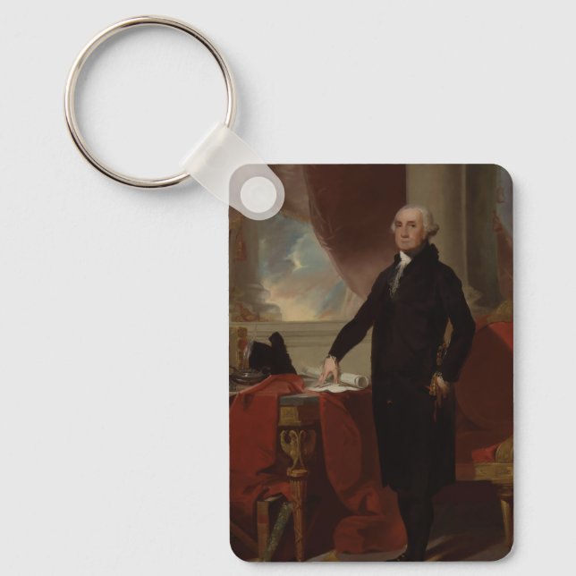 Lansdowne Portrait: US-Präsident George Washington Schlüsselanhänger (Vorderseite)