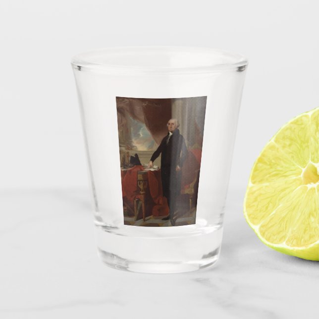 Lansdowne Portrait: US-Präsident George Washington Schnapsglas (Vorderseite)