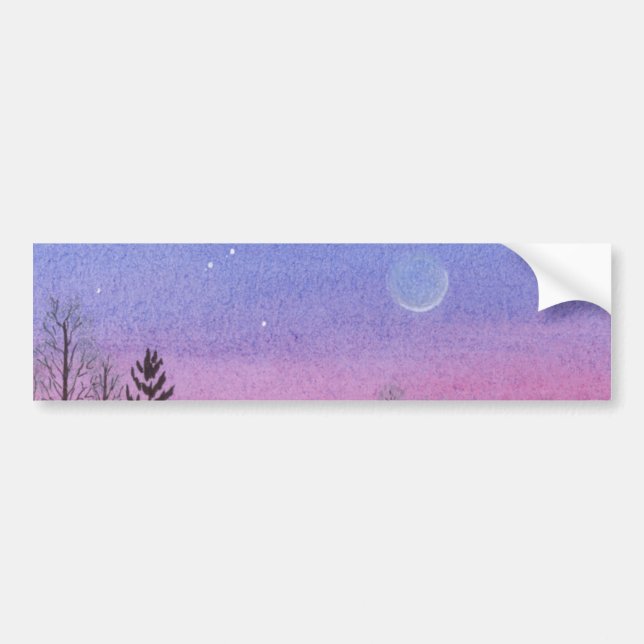 Lansing Moon & Stars Autoaufkleber (Vorne)