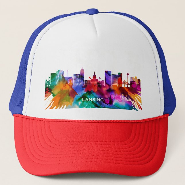 Lansing Skyline Truckerkappe (Vorderseite)