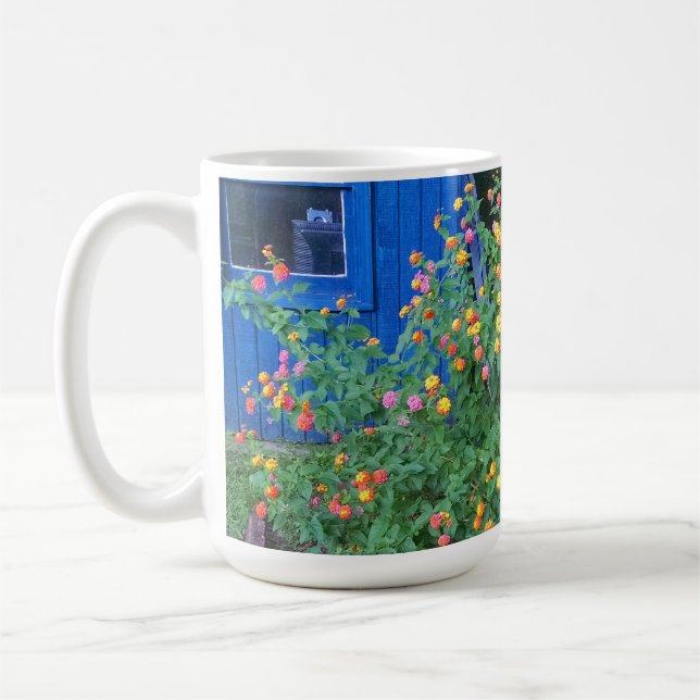 Lantana-Blüten Kaffeetasse (Links)