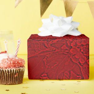 Lantana Floral rotes Design Geschenkpapier