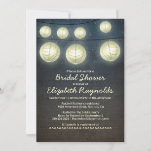 Lantern Bridal Dusche Einladungen