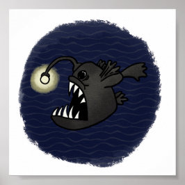 Lantern Fish Print Poster