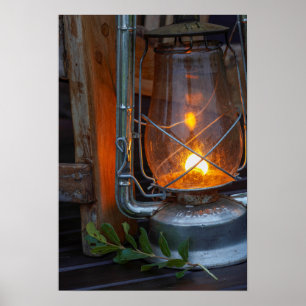 Lantern im Plains Camp, Krüger Nationalpark Poster