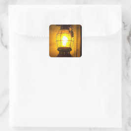 Lantern Quadratischer Aufkleber