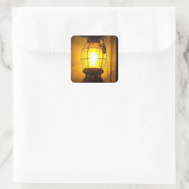 Lantern Quadratischer Aufkleber (Tasche)