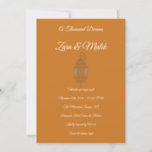 Lanterne marocaine Invitation de mariage Bohème