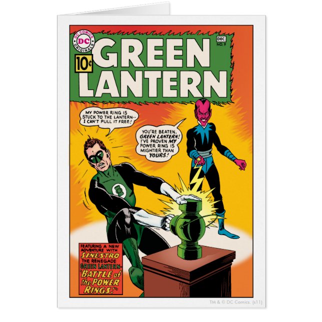 Lanterne verte et couverture Sinestro (Devant)