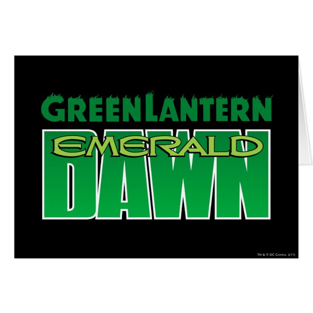 Lanterne verte - logo Emerald Dawn (Devant horizontal)