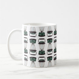 Lanternes électriques vertes Café Mug
